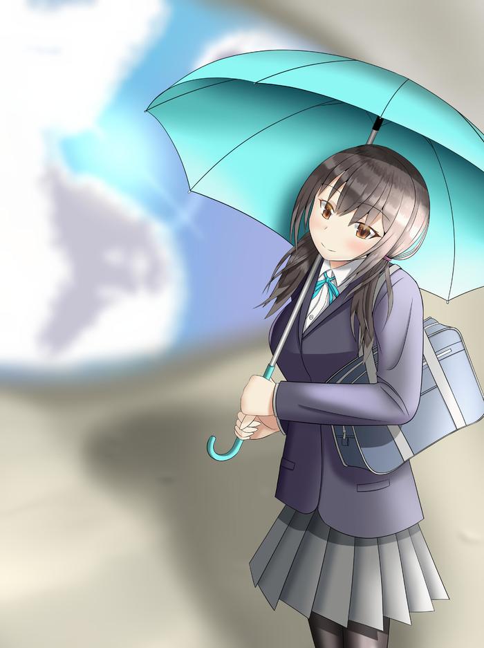 原创女孩插画图片壁纸