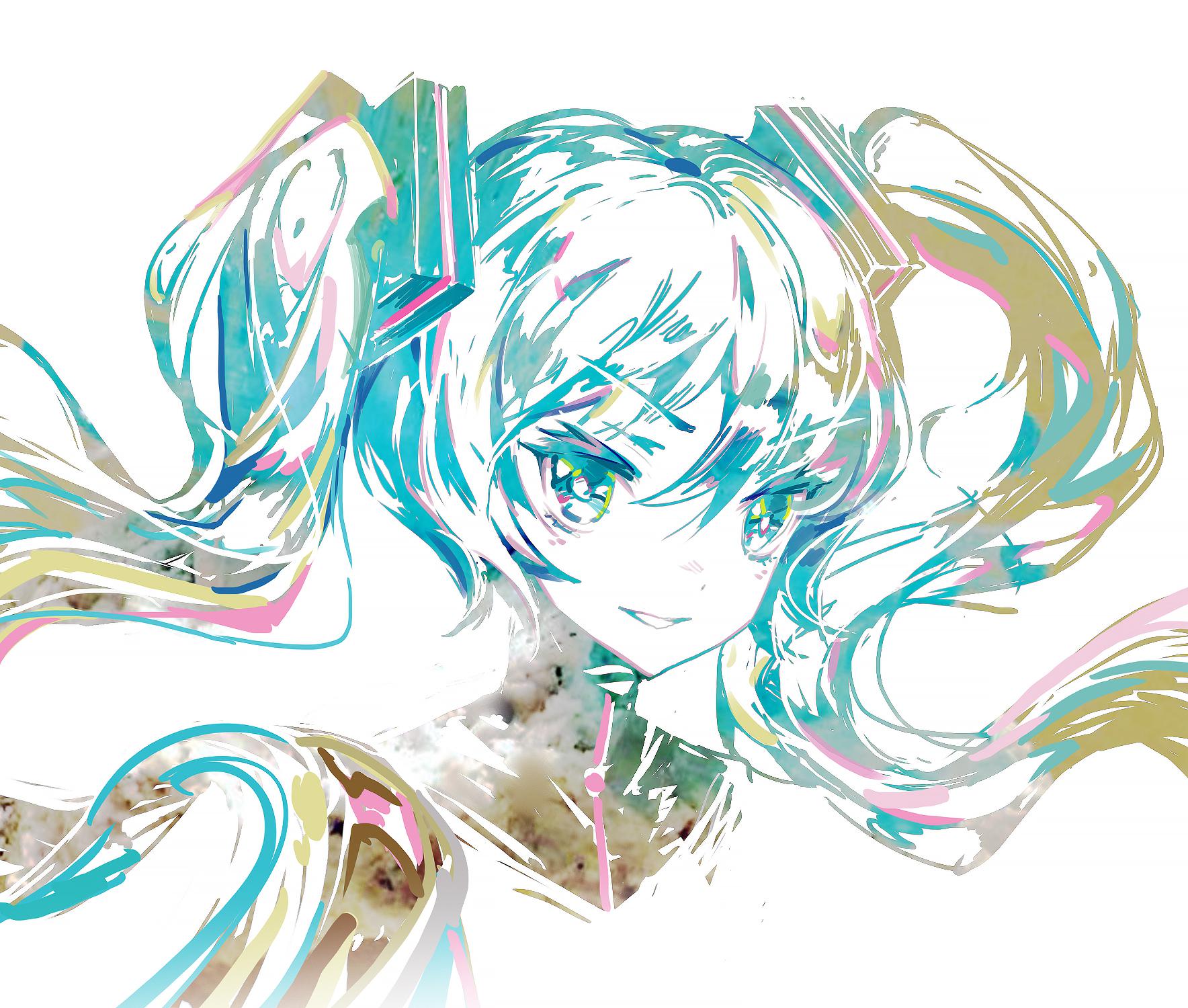 miku插画图片壁纸