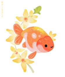 春天的兰寿插画图片壁纸