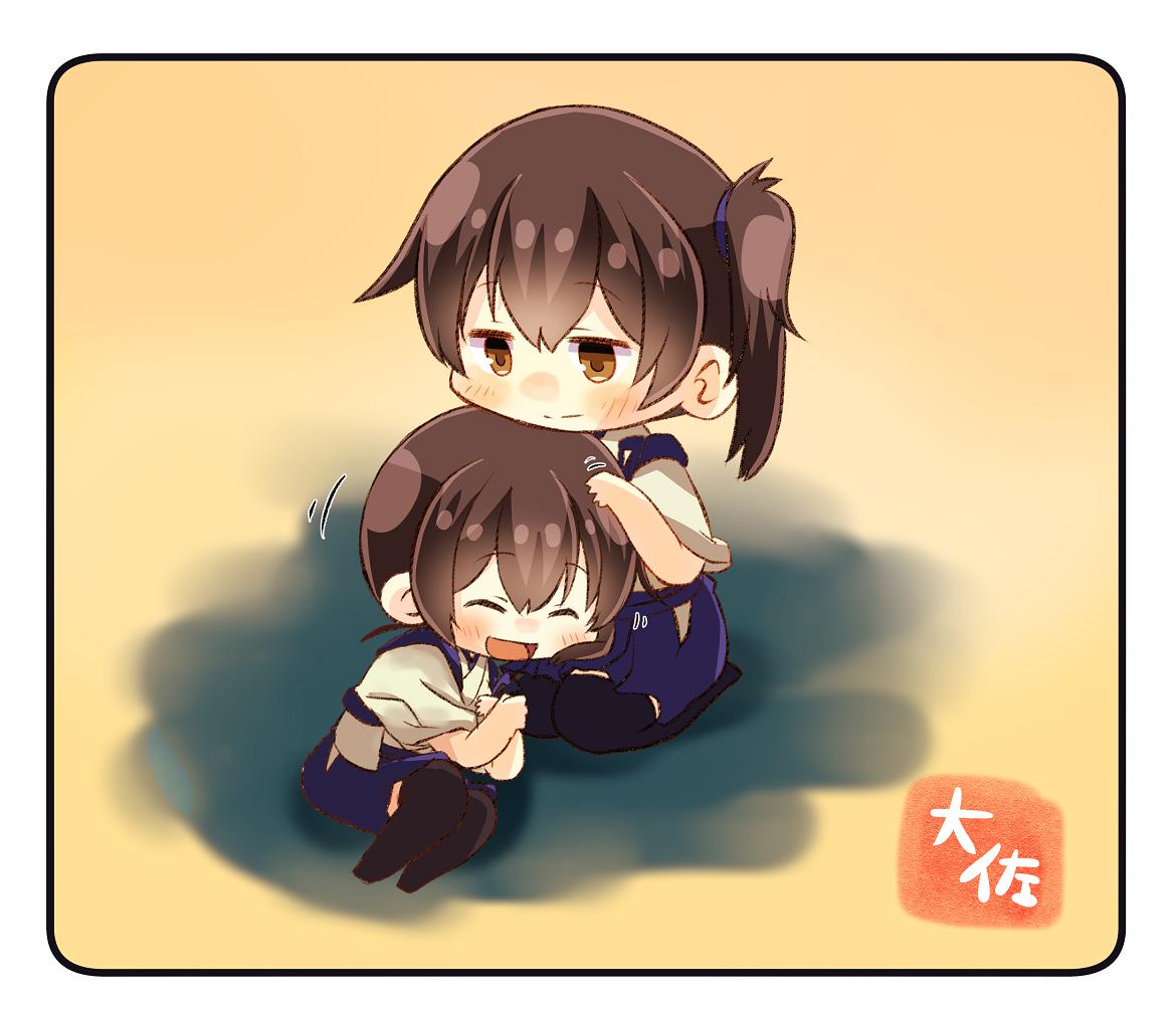 加贺先生和阿酱插画图片壁纸