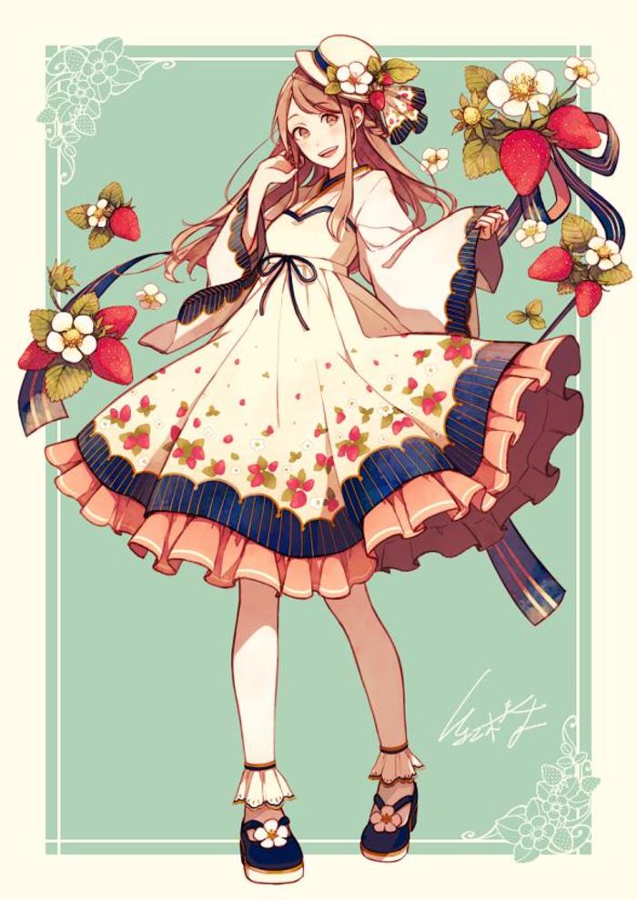 Spring Dress插画图片壁纸