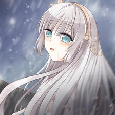 The snow princess插画图片壁纸