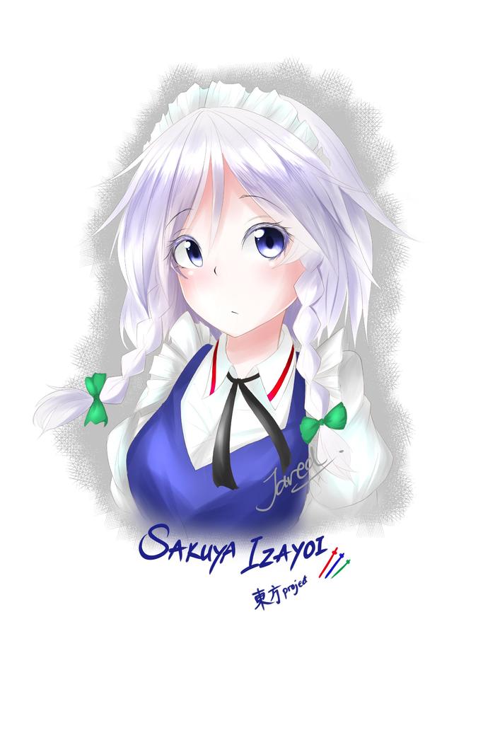 【东方Project】十六夜咲夜Sakuya Izayoi插画图片壁纸