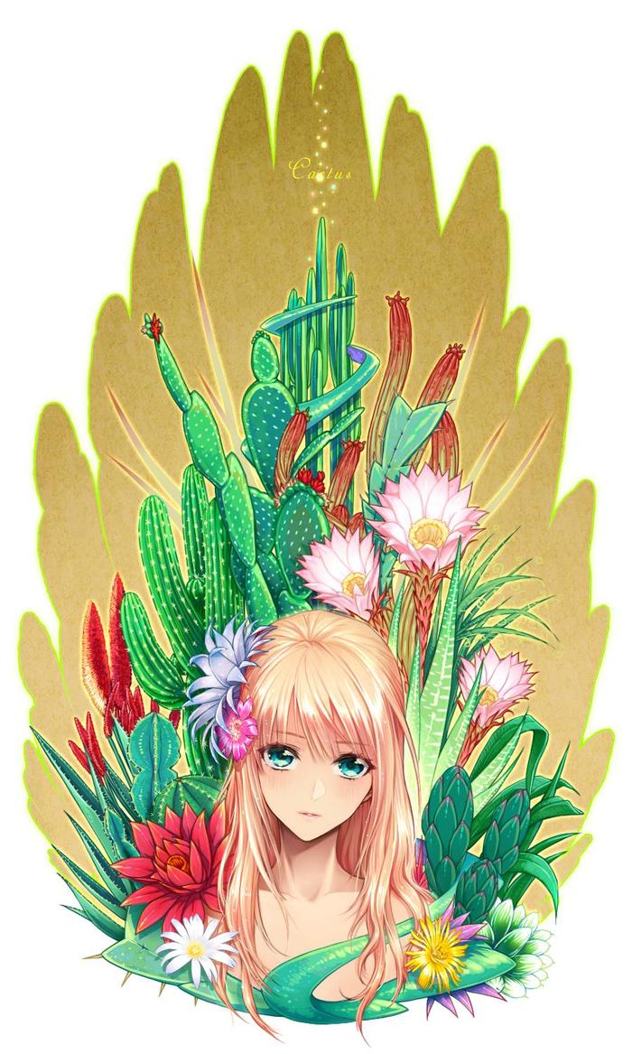 Cactus插画图片壁纸