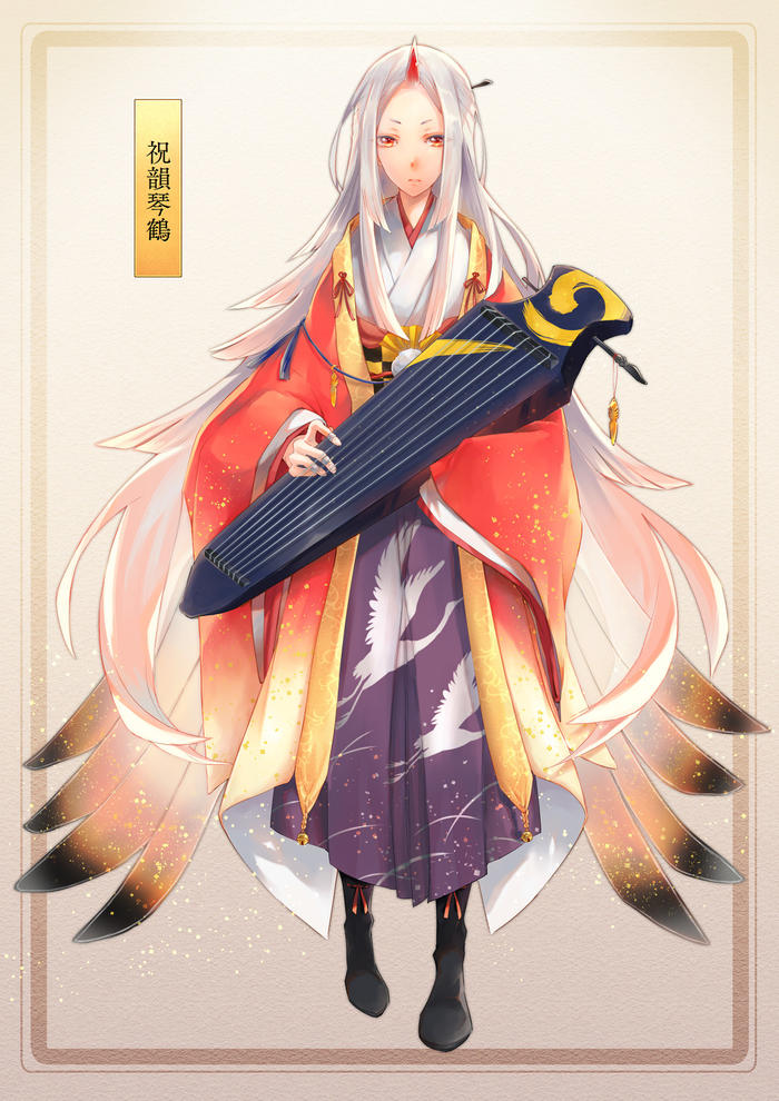 妖琴师【阴阳师式神皮肤设计】插画图片壁纸