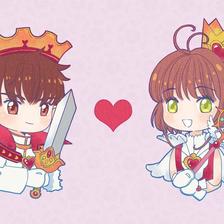 king syaoran & Queen sakura插画图片壁纸