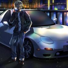 安室和RX-7插画图片壁纸