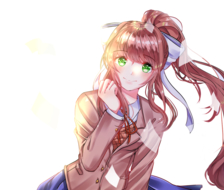 Monika-心跳文学部)doki_doki_literature_club