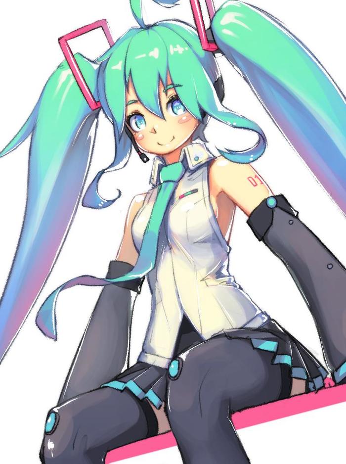 初音未来插画图片壁纸