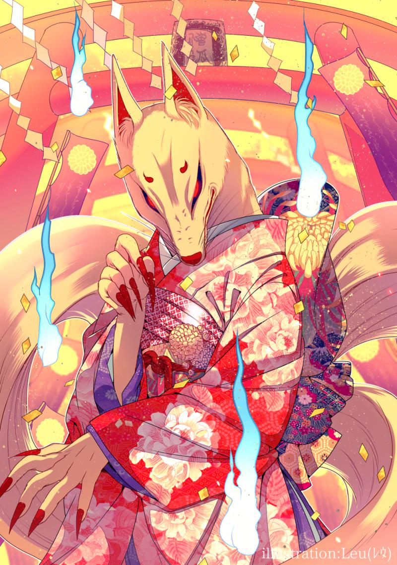 委托画恨狐兽人竖图