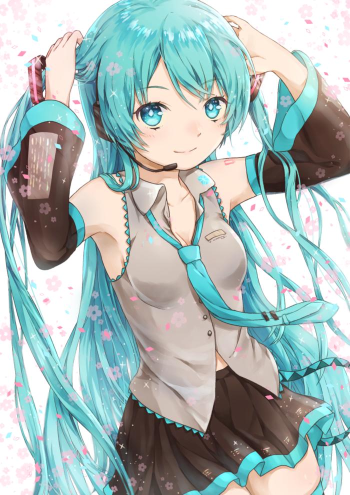 miku✿插画图片壁纸