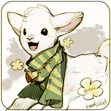 baby lamb插画图片壁纸