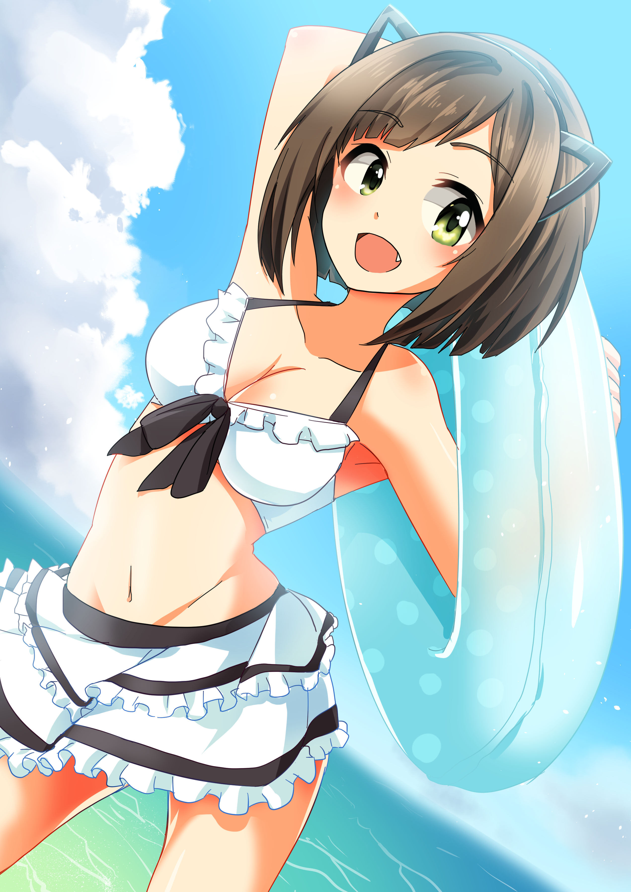 夏天喵泳装喵偶像大师灰姑娘女孩前川未来