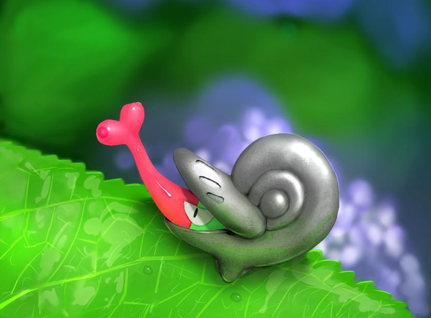 野生矮树小嘴蜗横图