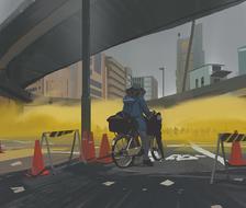 The fog-风景illustration