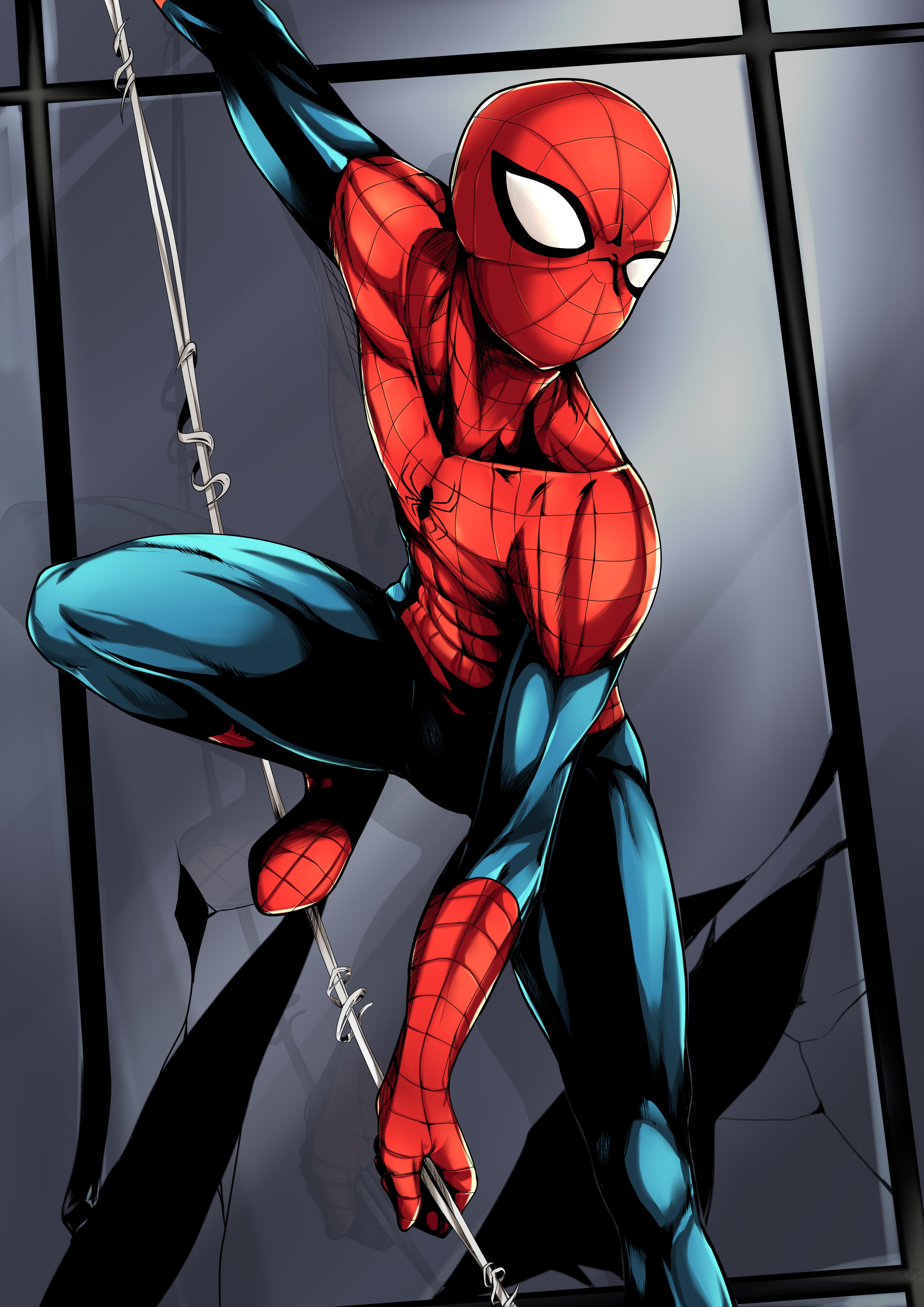 spiderman插画图片壁纸