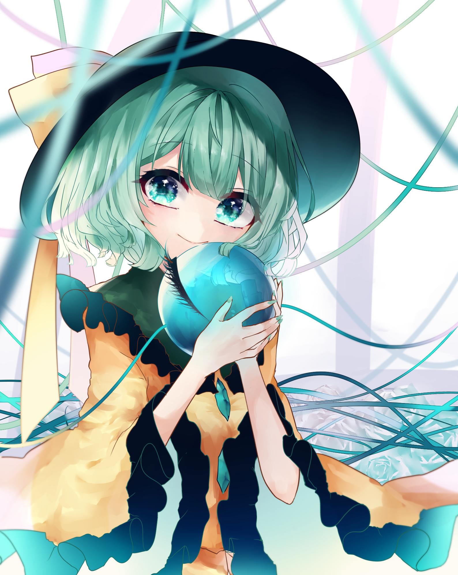 紧闭的恋爱之瞳插画图片壁纸