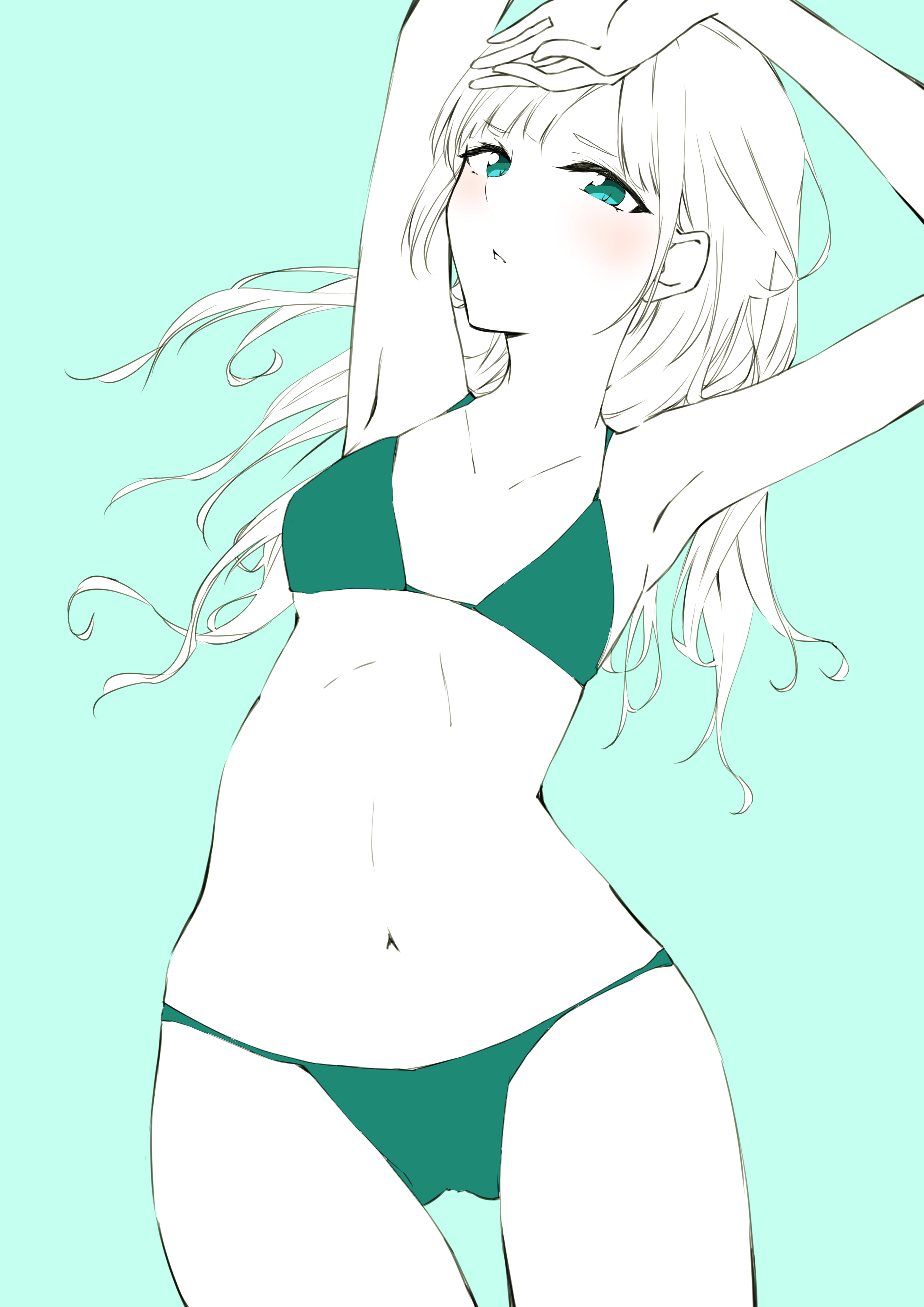 水着 女孩子 画师通