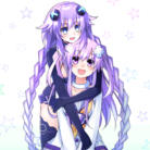 紫色心形和nepgear