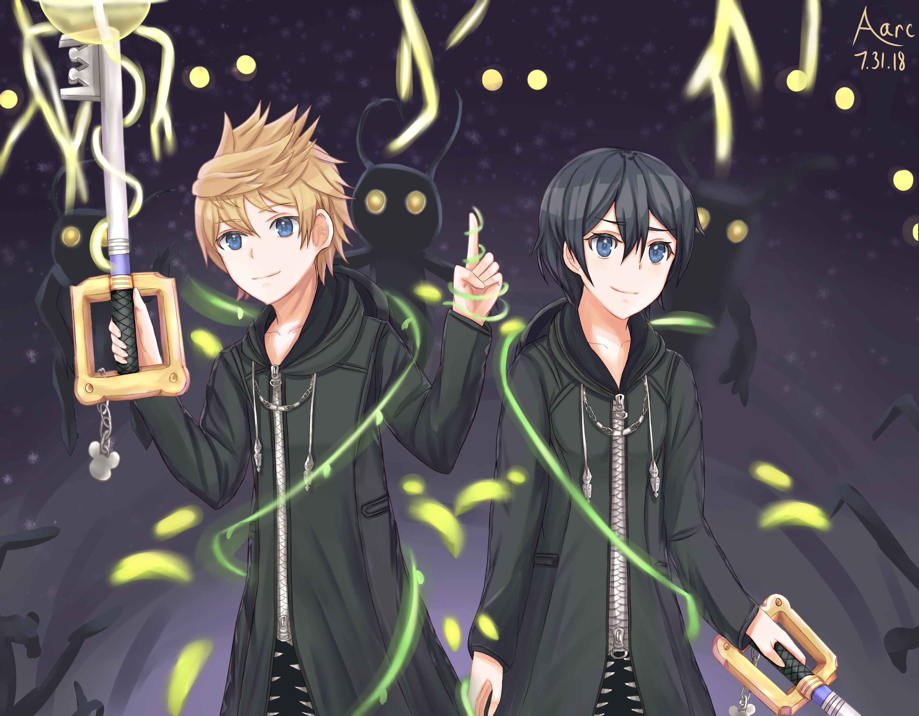 Roxas and Xion插画图片壁纸