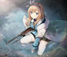 Suomi-索米(少女前线)銃を持った戦術人形