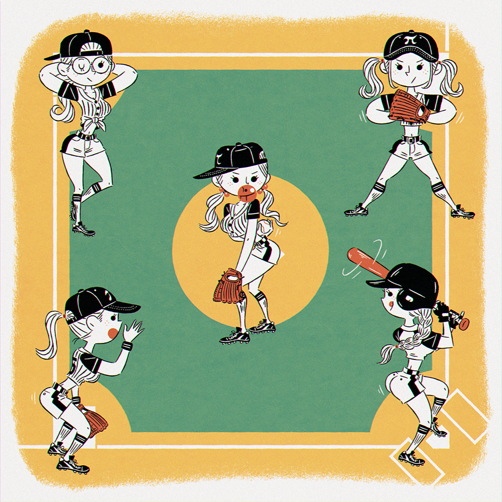 ⚾️野球しようぜ‼️⚾️插画图片壁纸