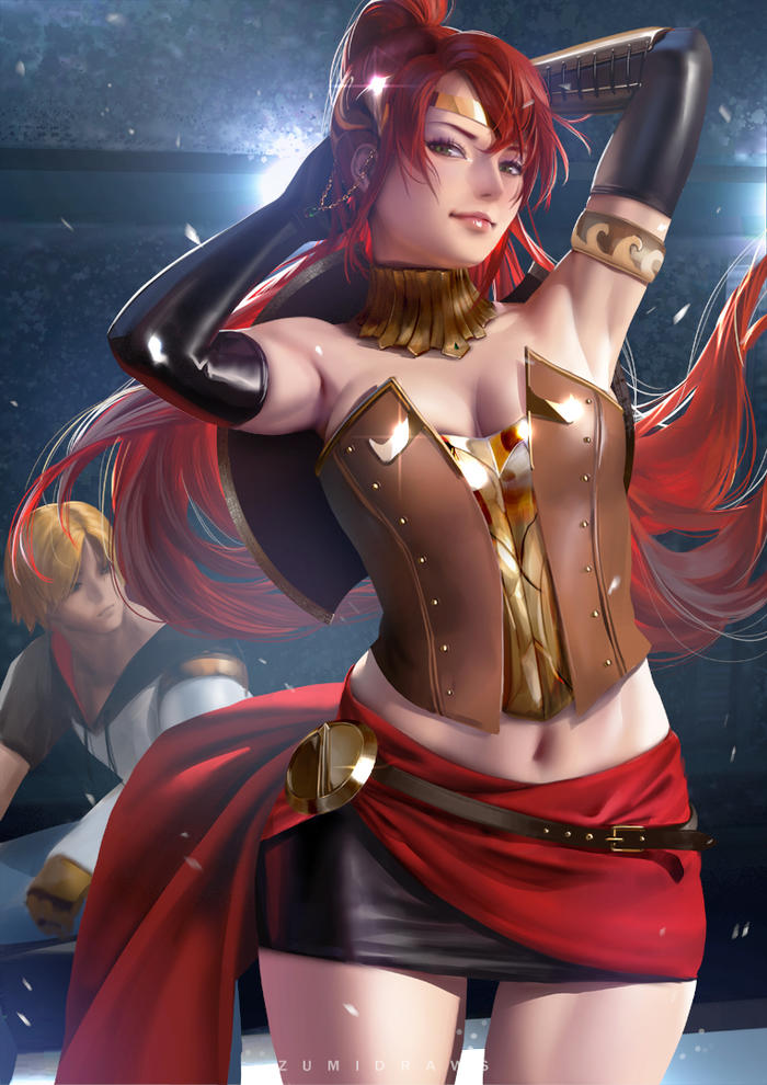 Pyrrha Nikos插画图片壁纸