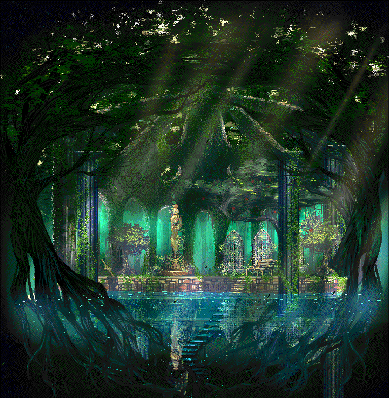 森のお墓-风景背景