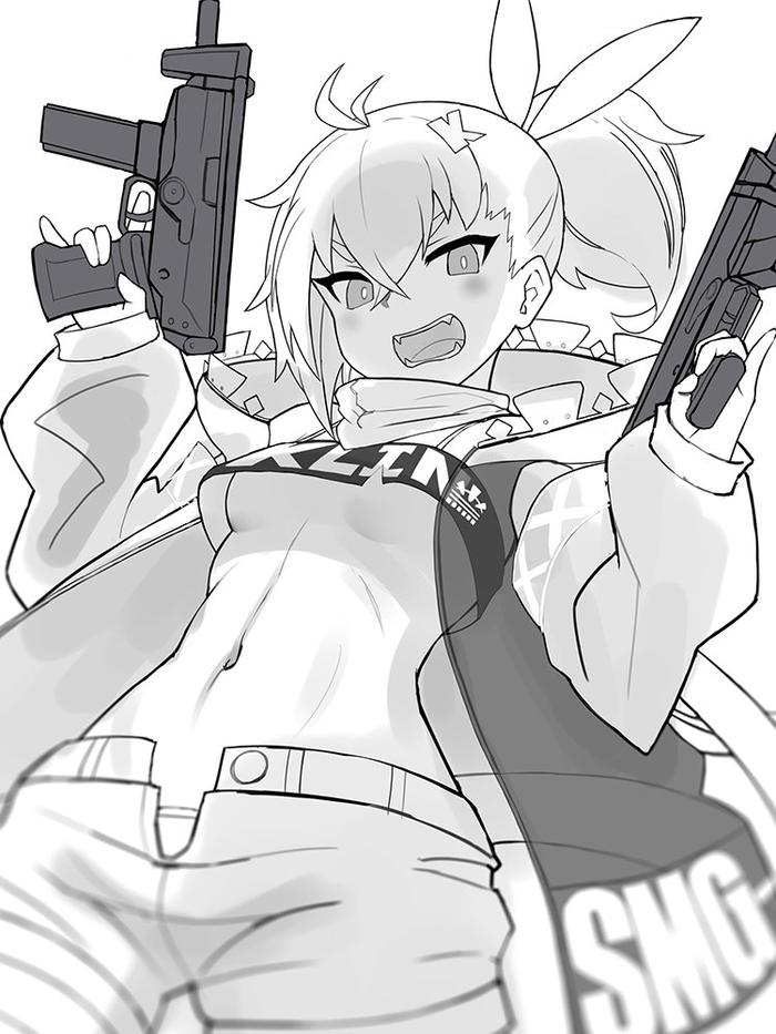 双马尾的UMP45+画集插画图片壁纸