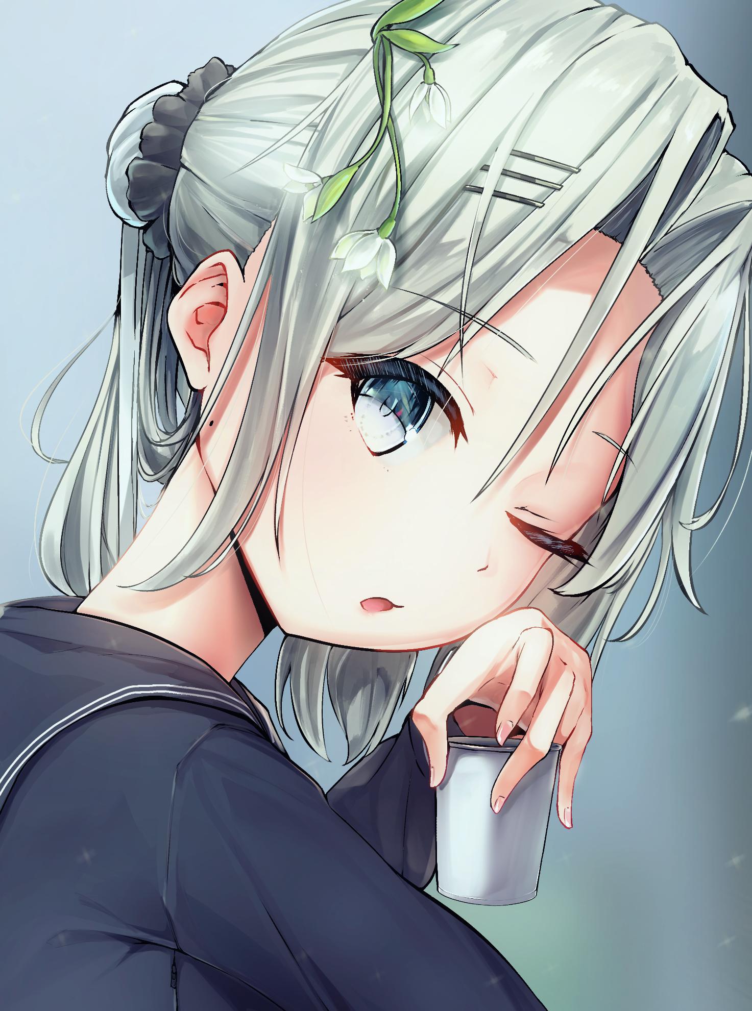 我家孩子制服的样子!插画图片壁纸