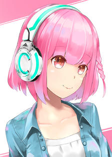 Headphone - Akari插画图片壁纸