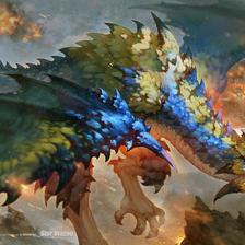 Blue Dragon插画图片壁纸