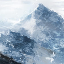 Snow mountain插画图片壁纸