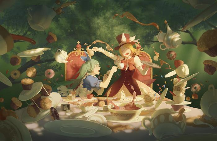 Alice In Musicland插画图片壁纸