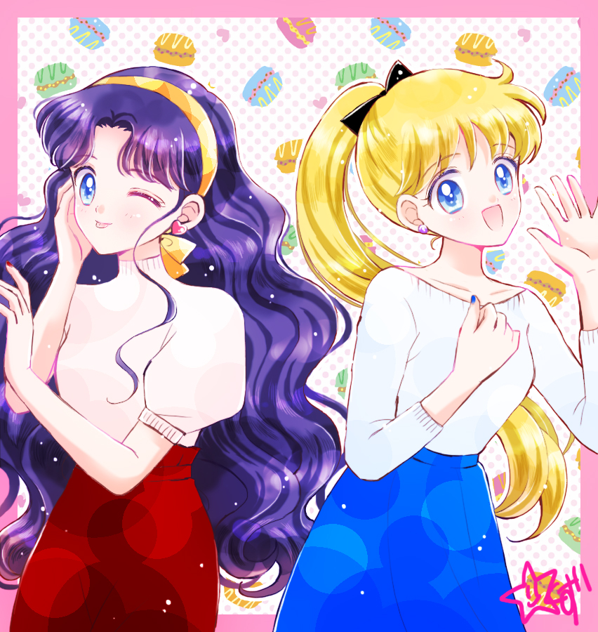 露娜和美奈子-美少女战士水手月亮美少女战士