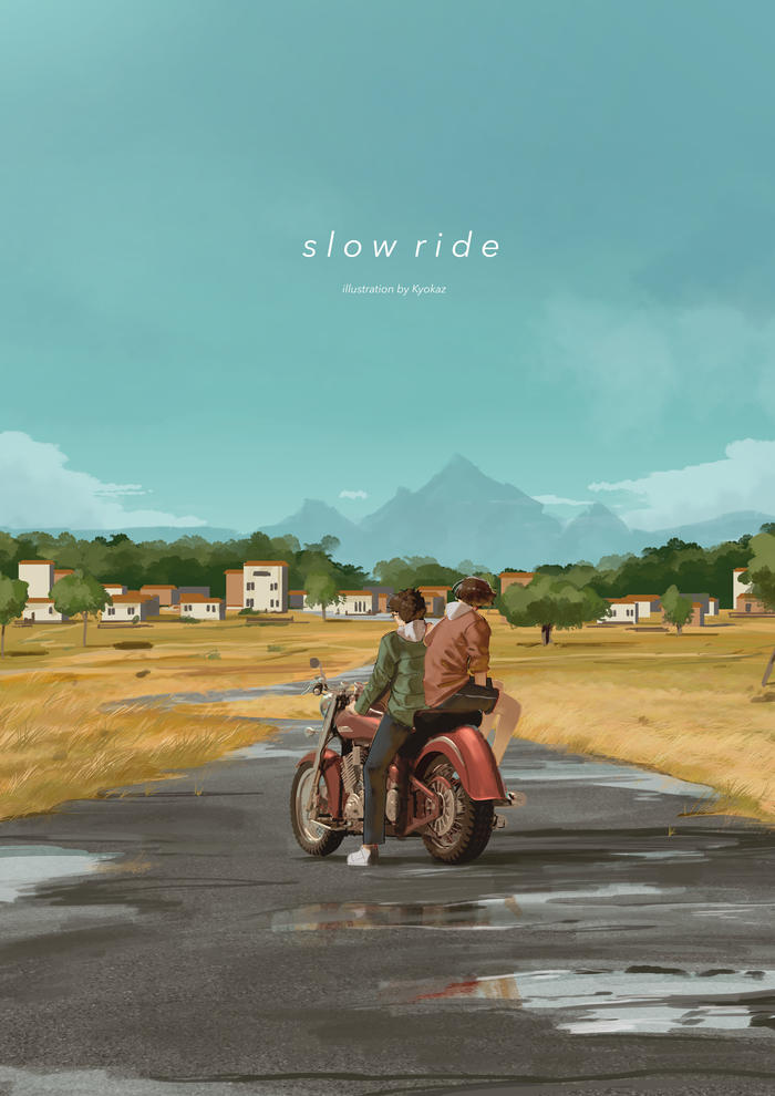 slowride插画图片壁纸