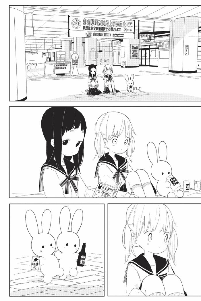 兔子和制服插画图片壁纸