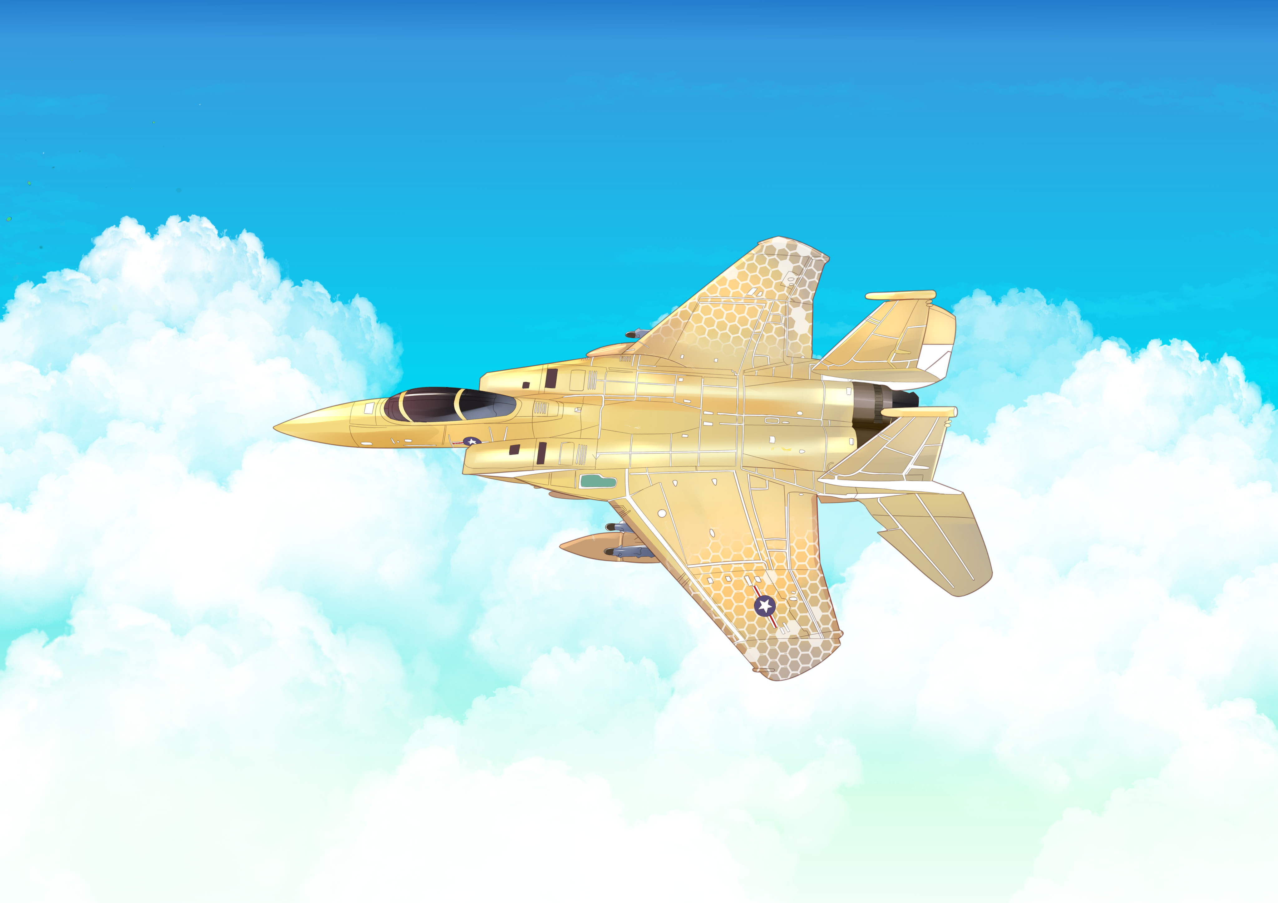 F-15 Golden Eagle（点播作品）插画图片壁纸