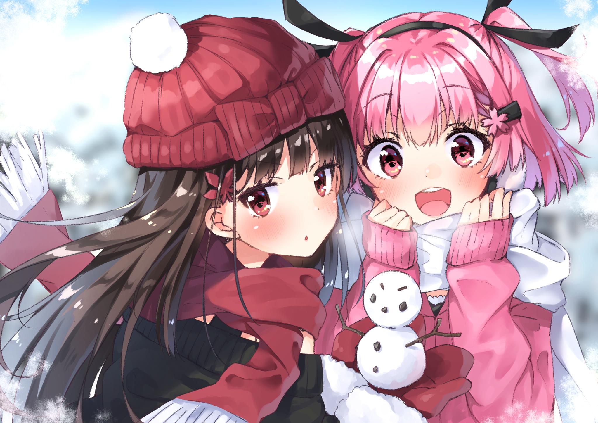 雪地游戏插画图片壁纸