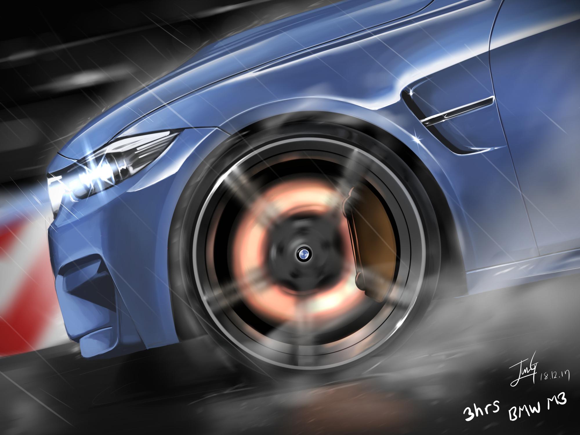 BMW M3插画图片壁纸