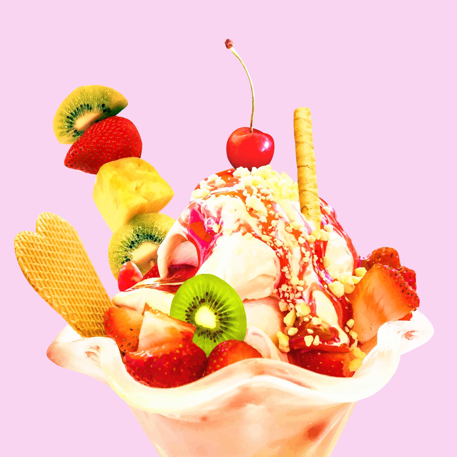 水果芭菲原创方图