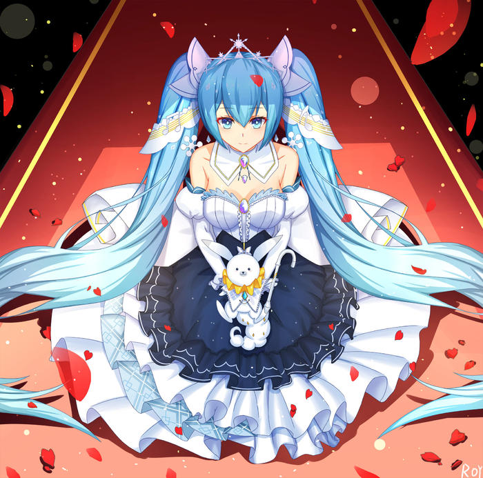 雪初音插画图片壁纸