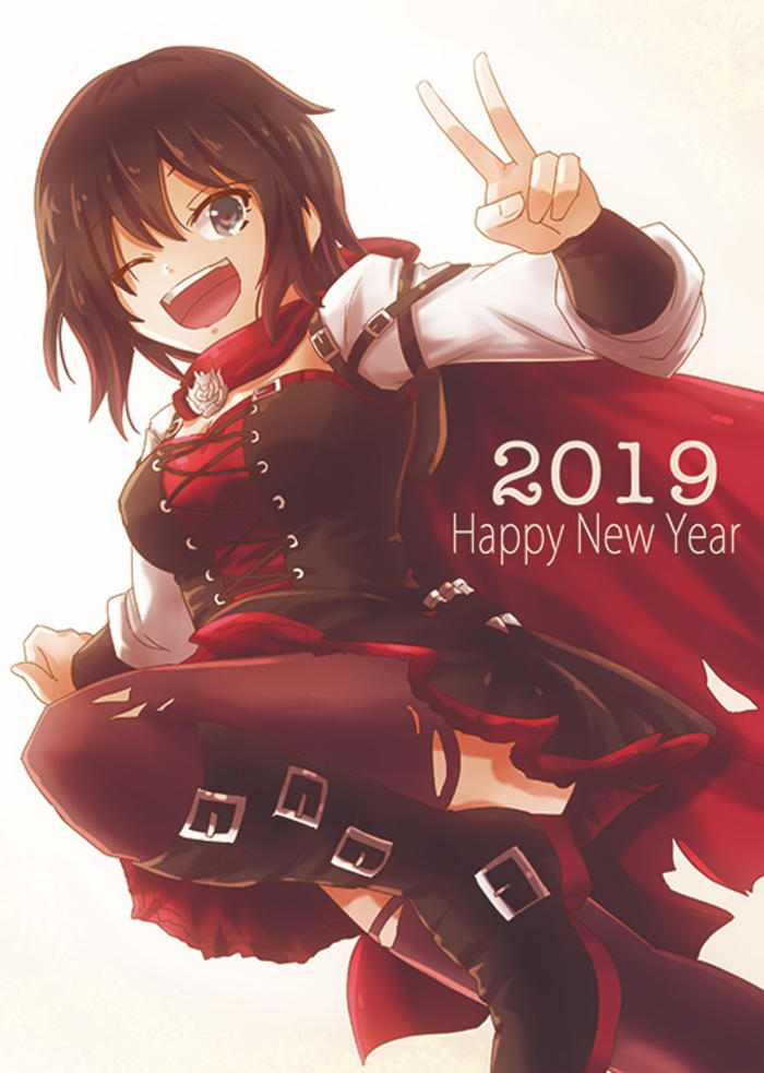 RWBY 2019賀正插画图片壁纸