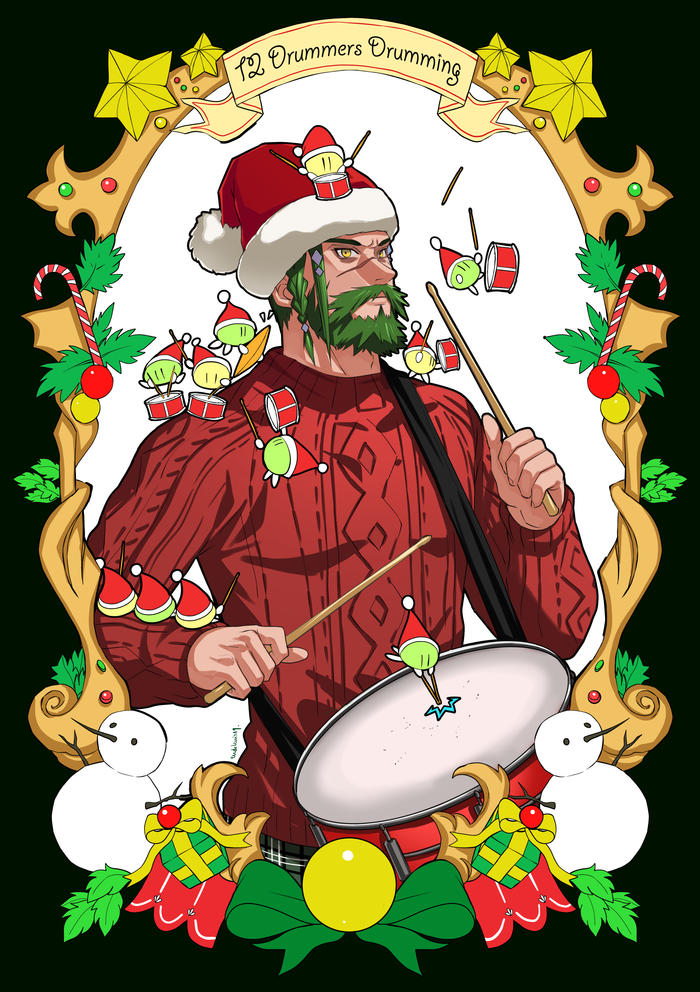 FFXIV Xmas插画图片壁纸