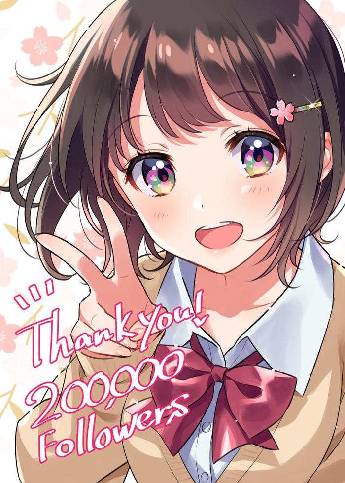 Thank you! 200,000 followers!插画图片壁纸