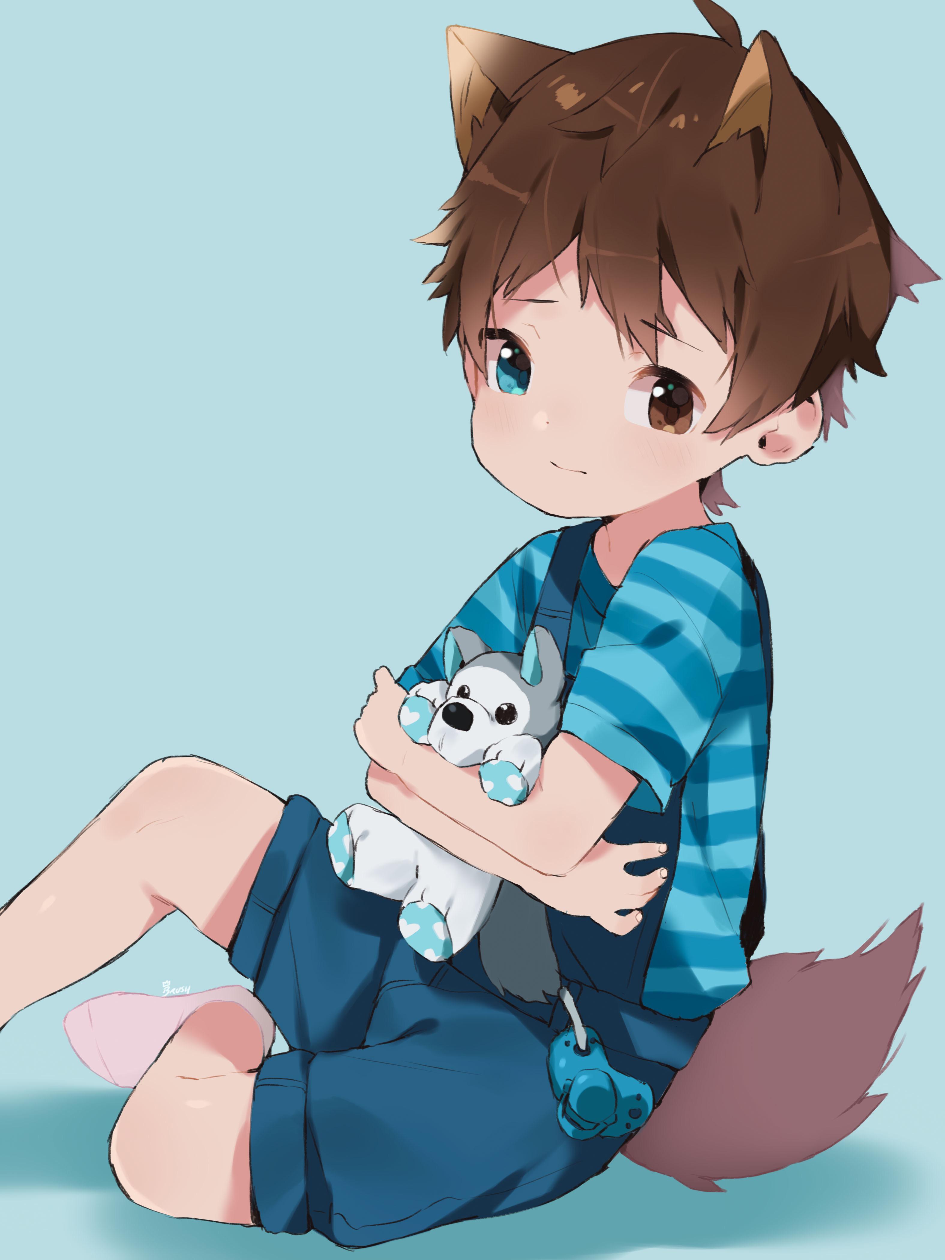 Boys can have stuffies too!插画图片壁纸