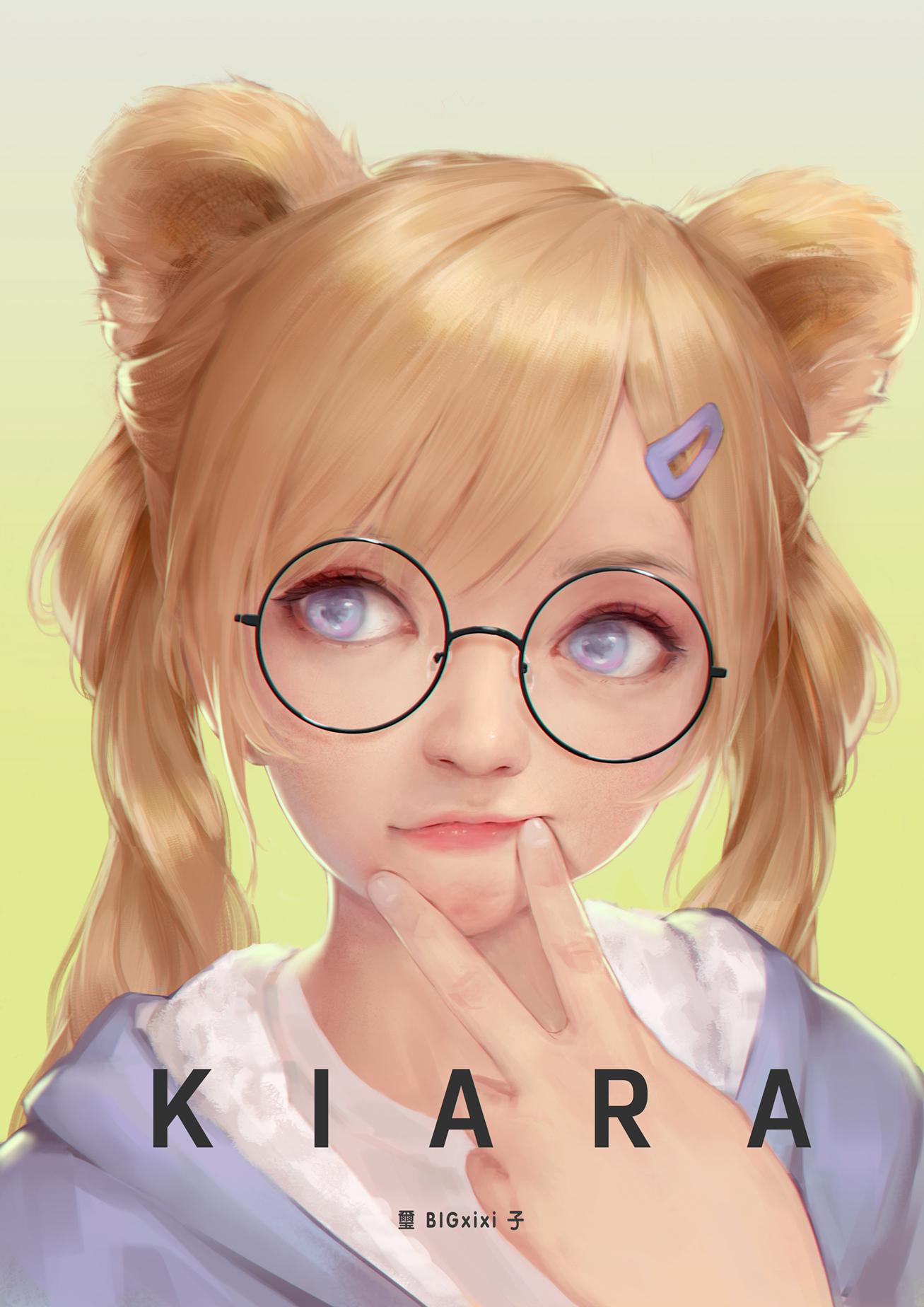 Kiara 塗插画图片壁纸