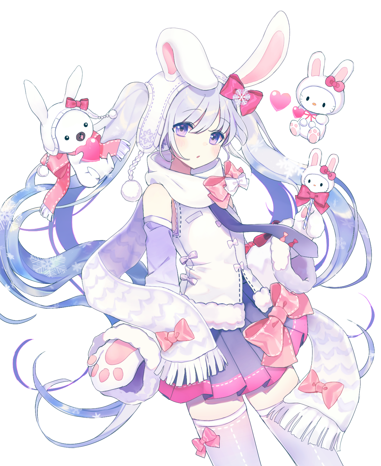 snow miku x hello kitty