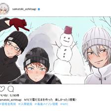 MTC with snowman插画图片壁纸