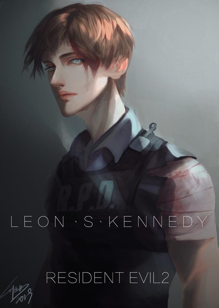 Leon s Kennedy插画图片壁纸